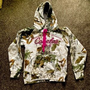 Small Pink/White Cabela’s ZONZ Woodlands Hooded Sweatshirt